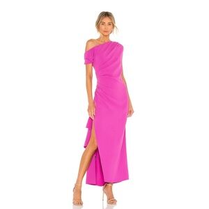 ✨SOLD✨NWT Elliatt Dresses | ELLIATT X REVOLVE Gwenyth Midi Dress Fuchsia